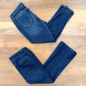 Two Pairs of Women’s Denim Blue Jeans, Size 14 Short, Great Condition!!